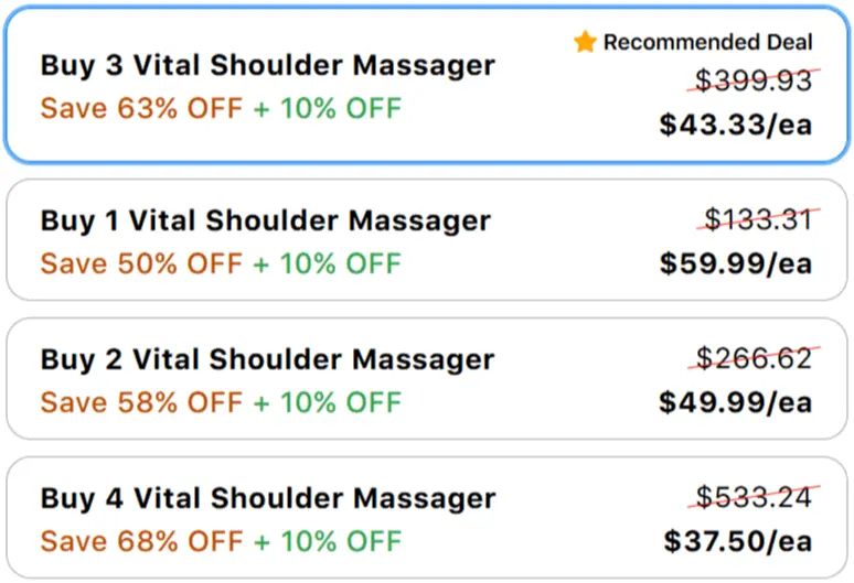 Vital Shoulder Massager Best price package offer